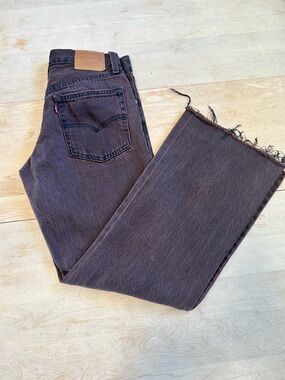 Levi’s leather label baggy boot jeans